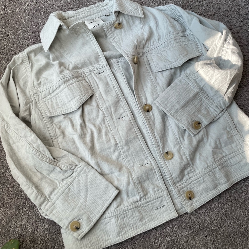 Vince Button Jacket Sz Med - Picture 5 of 14